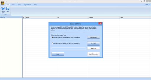 User Interface Stellar DBX to PST Converter software has a very easy to use Graphical User Interface. The user interface contains features required for conversion.