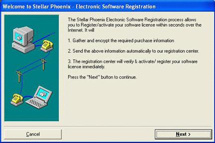Activating Stellar Phoenix Outlook Express Recovery Note: If the software is downloaded from http://www.stellarinfo.com/email-repair/outlook-express/buynow.php (i.e., ESD version), for the full functionality, the software must be activated using Serial Key (received through email after purchasing the software).