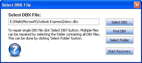 5. After successful recovery, the Stellar Phoenix Outlook Express Recovery dialog box opens showing the confirmation message. Click OK to close the dialog box.