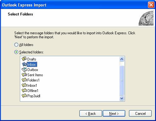 6. In Import Complete, click Finish to close the Outlook Express dialog box.