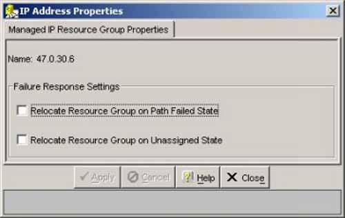 appears Figure 92 IP Address Properties 7 Select the check boxes for