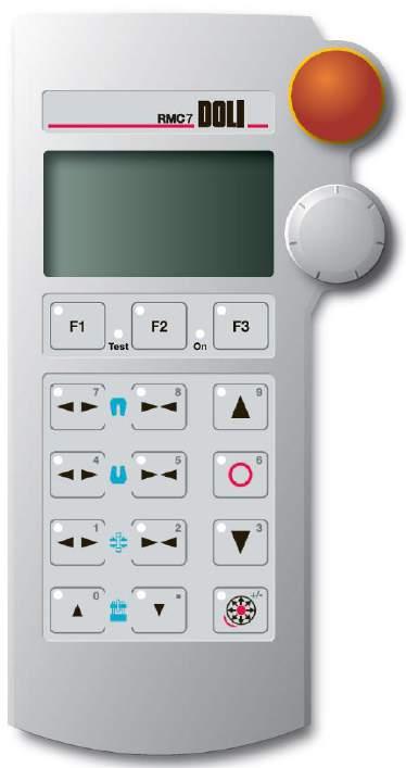 C.4) Remote Controller The RMC is a handheld unit (cable 3m) directly connected to the EDC.
