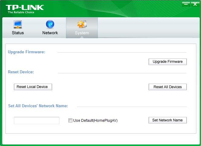 settings to the factory defaults and configure all adapters network names. 4.3.