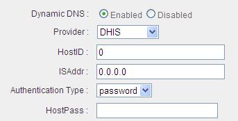 Item Name Dynamic DNS Provider Domain Name Account / E-Mail Password / Key Description If you want to enable DDNS function, please select Enabled ; otherwise please select Disabled Select your DDNS