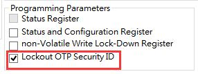 Program Config 7.3.4 Lockout Security ID 1.