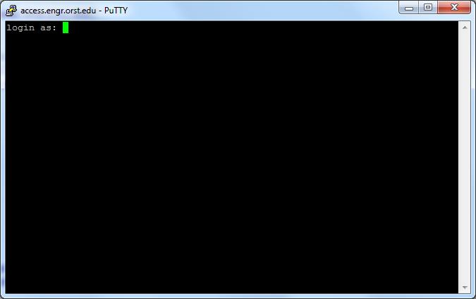 PuTTY Login as your