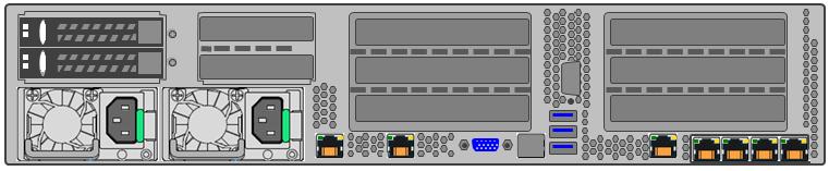 About Fibre Channel port configuration and FC SAN zoning Supported Fibre Channel port configuration for the NetBackup 5240 appliances 30 Figure 2-3 describes the supported FC HBA slot locations and