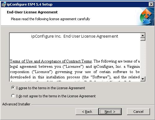 Agree to the license terms Select Full Install if installing a