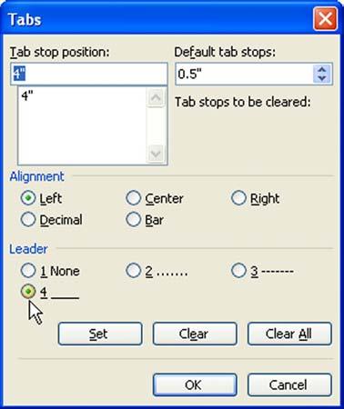 Tab type Left Tab: aligns text with the tab position as a left margin. Right tab: aligns text with the tab position as a right margin. Center tab: centers text on the tab position.