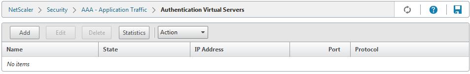 Name: LOCAL_training Expression: ns_true Click Create. 13. Now, we are going to create the AAA virtual server.