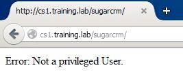 11. Now we can begin testing. Open a new Firefox browser window and browse to the URL of the first website: http://cs1.training.lab/phpmyadmin.