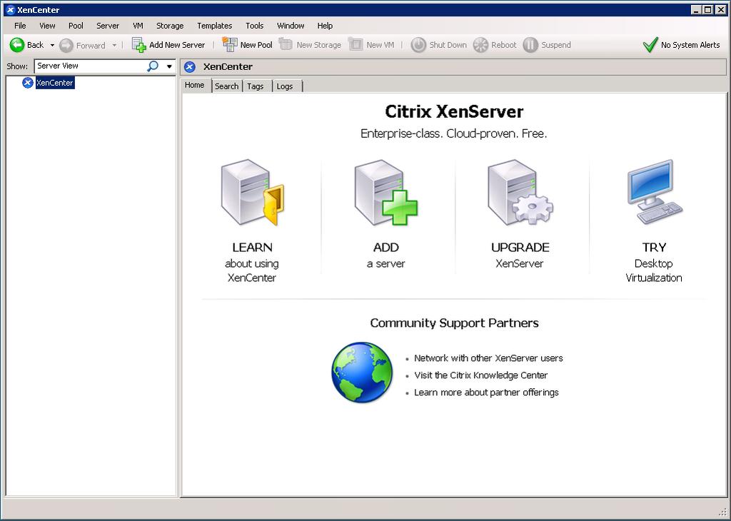 Lab Preparation Attach XenCenter to Your XenServer Overview XenCenter is a graphical user interface application used for managing one or more XenServers.