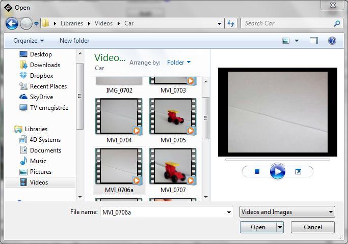 Change the Video You can load the example Example: AN8 Play Video 3 or follow the procedures described hereafter.
