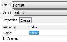 To define the sequence, select the Frames on the Object Inspector Control the Video Object Building and uploading the