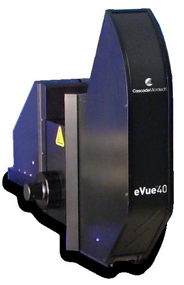 The evue utilizes 3MP cameras to enhance optical visualization and uses an increased color frame rate to ensure efficient wafer and in-die navigation.