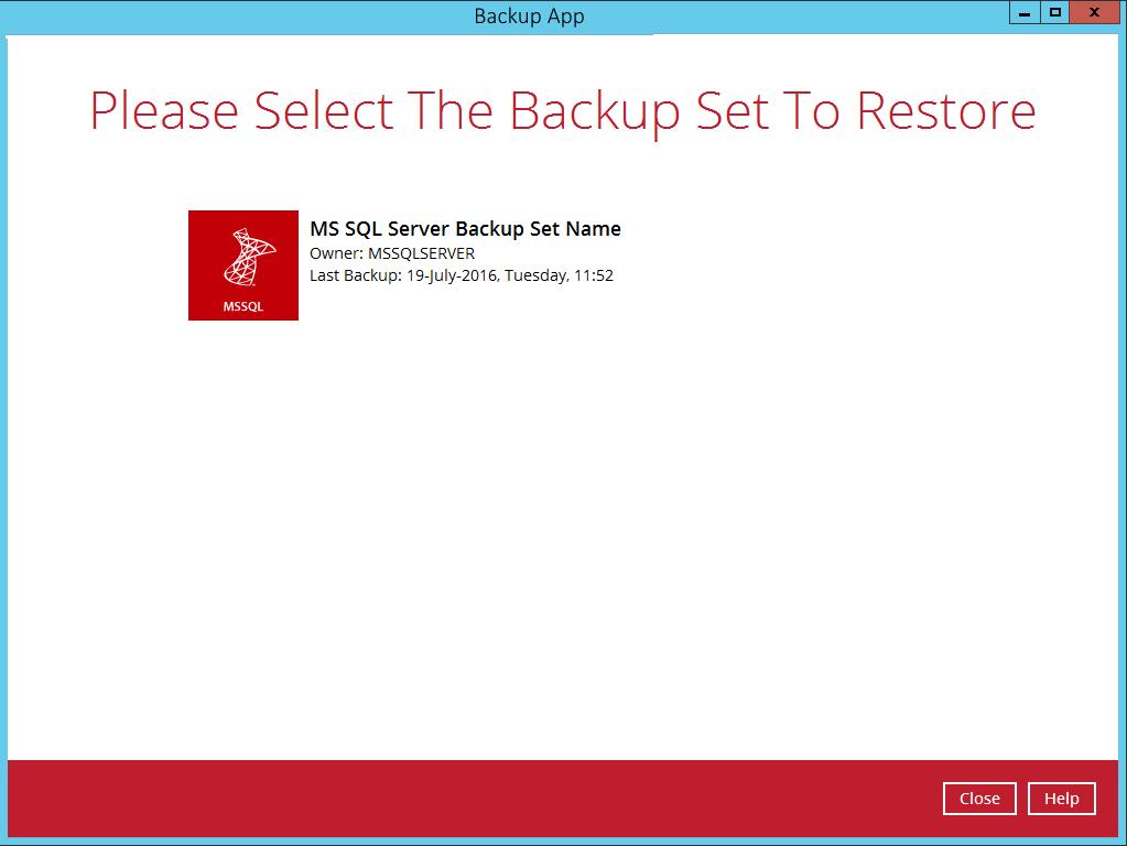 8 Restoring Backup for Microsoft SQL Server Restoring Backup for Microsoft SQL Server 1.