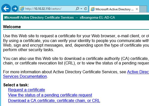 Then click request a certificate. 12.