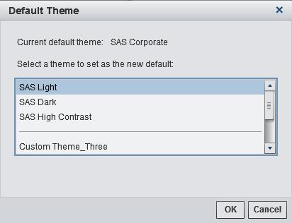 Modify a Theme 15 When custom themes are disabled, no custom theme information is loaded into eligible applications.