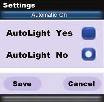 b. Automatic Light No: The only way to turn on the hard button backlight is to press the dedicated Lights button, located on the right side of the remote control.