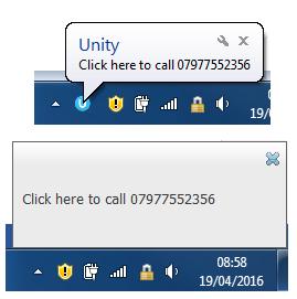 3 Drag and Drop Left click a user in the Contacts panel and drag the icon up to the Active Call Window. This will open a call to that contact. 4.1.