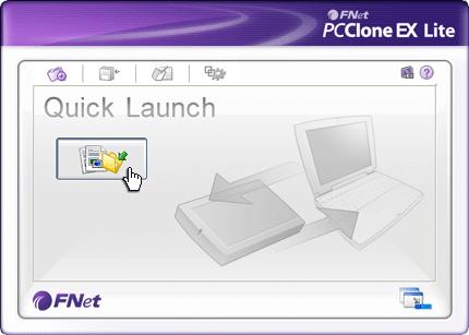 1. Click on PCCloneEX desktop shortcut to execute program. 2. Click on Quick Launch tab. 3. Click on File Backup or press the hotkey combinations to backup selected folder(s)/file(s). 4.