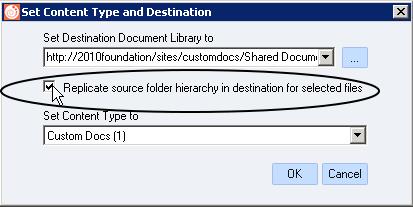 20 FileLoader for SharePoint Administrator s Guide Managing Folder Structures By default, FileLoader ignores the folder structure imported