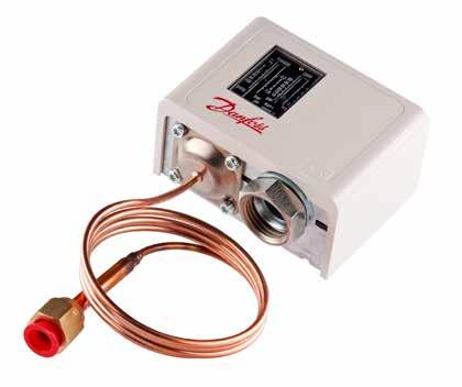 Data sheet Pressure switch KP The KP pressure switches can be used as safety switches against too low a suction pressure and / or too high a discharge pressure in refrigeration and air conditioning