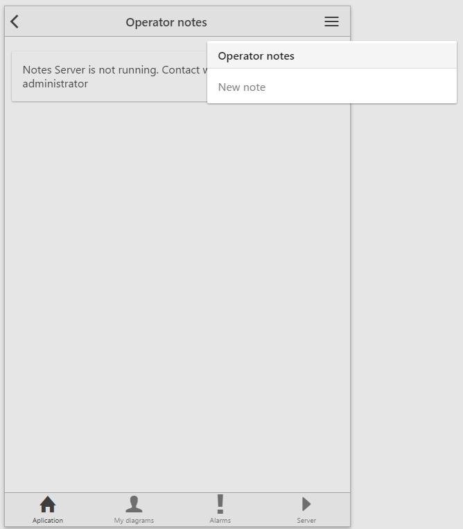 Asix Mobile 6.3. Operator Notes Segment Operator Notes window is used to view recent notes and create new ones by the application users.