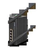 1Q VLAN -10 to 60 degrees C operating temperature Redundant power design IP30 aluminum case protection, and DIN-rail and wall-mount design IAP-2000PE 4 10/100BASE-TX ports with