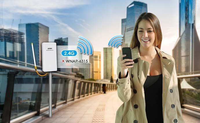 2.4GHz 802.11b/g/n Wireless Outdoor Solutions WNAP-6350 2.