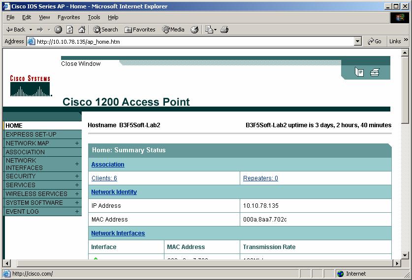 20 Metasys System Extended Architecture Wireless Network Application Note Figure 5: Cisco 1200