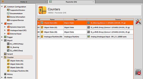 Configure VSEnnn VSE Device [VSEnnn_#] [Parameter_#] 8.2.6 VSE [Parameter_#] Detail [Counter] VSE [Parameter_#] Detail [Counter] Overview...114 VSE... Detail [Counters] Tab [Configuration]...115 VSE.