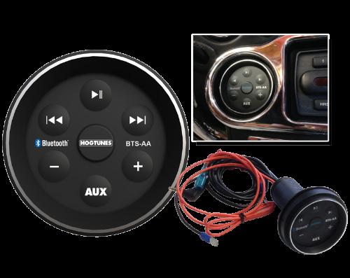 A plug-n-play replacement of the OE Harley air temperature gauge, this in-fairing Bluetooth Music Controller is compatible
