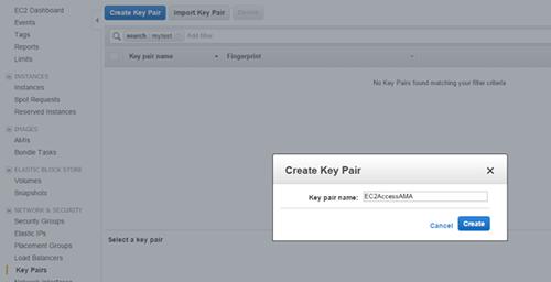 Part 3: Create and Conﬁgure an Amazon EC2 Loader Instance 4. Download the credentials for the key pair. 5.