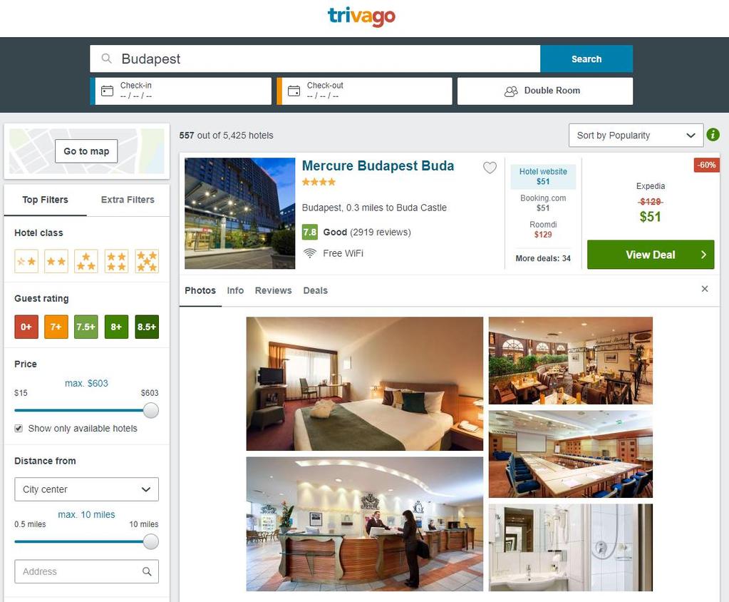 Use Cases Images 1. Function: Images about the hotel Goal of Personalization: Image rec. 1. Top image 2.