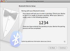 A list of Bluetooth devices in range will be populated.
