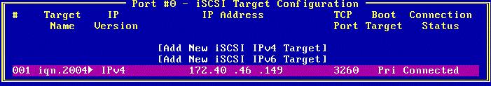 10. Configuring and Managing iscsi Targets with the iscsiselect Utility Managing an iscsi Target 114 Managing an iscsi Target With the iscsiselect utility, you can manage a target by viewing target