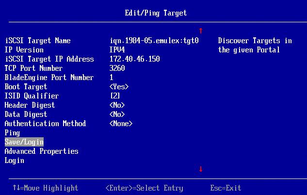 12. Configuring UEFI for iscsi Adding and Configuring Targets 182 8. Set the Header Digest to Yes if you want to enable the header digest.