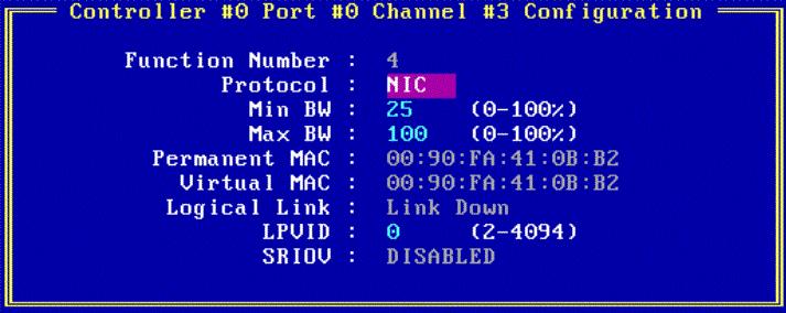 On the Channels List screen, select the channel that you want to configure and press <Enter>. The Channel Configuration screen (Figure 3-12 on page 58) is displayed.