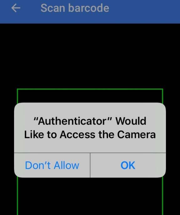 Begin Setup in Google Authenticator and you will then see the following: