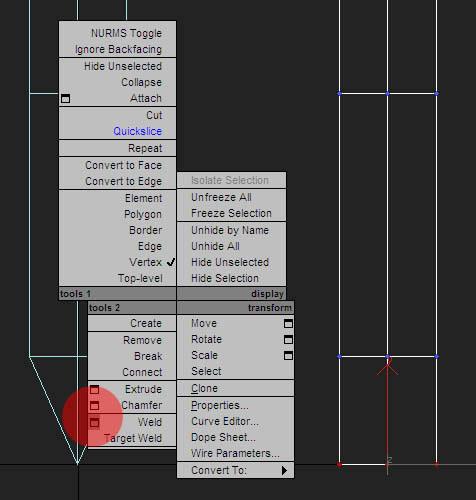 Quickslice is an amazing tool because it will slice straight through your model, both sides (cut which is above quickslice, only cuts the surface).