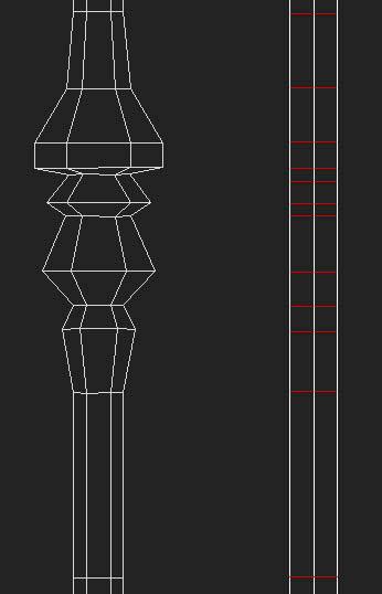 Because I made the cylinder with several height segments I already have edges which I've moved to the top and bottom of what we're going to work on.