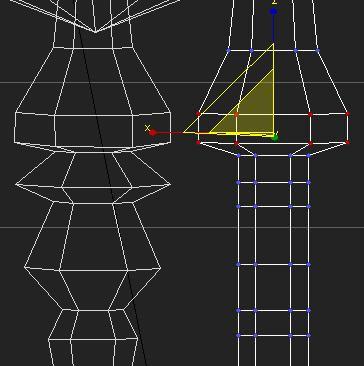 rotate. With the vertices selected switch to scale tool. As you move your mouse over the scale tool different axis will light up.