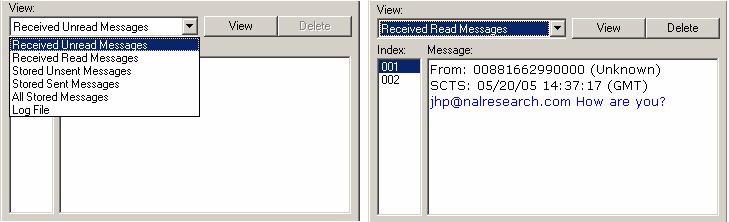 Log File: The sent and received SMS messages will be logged in the SMSLog.txt file, which is in the same directory as the SatTerm software.