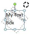 Microsoft Publisher 2013 Foundation - Page 113 Modifying text box direction To modify the text box direction i.e. to rotate the text, click on the text box to select it.