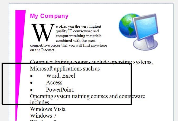 Microsoft Publisher 2013 Foundation - Page 45 Click on the Undo button to remove this