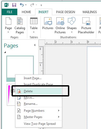 Microsoft Publisher 2013 Foundation - Page 52 Select a page from the This page list box to move your page before this selected page, i.e. select Page 1. Click on the OK button.