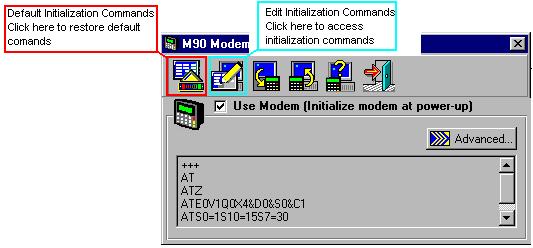To edit initialization commands, click on the Edit Initialization Commands button shown below. 4.