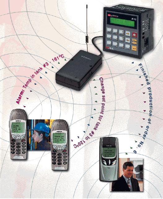 U90 Ladder Software Manual In order to use this feature, you must connect an SMS-enabled M90 model to a GSM modem, which is sometimes called a cellular IP modem.