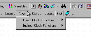 Ladder Direct Clock function The Direct Clock function allows the programmer to write a Ladder program using calendar conditions for: Time of Day Day of the Week Day of the Month Month Year These